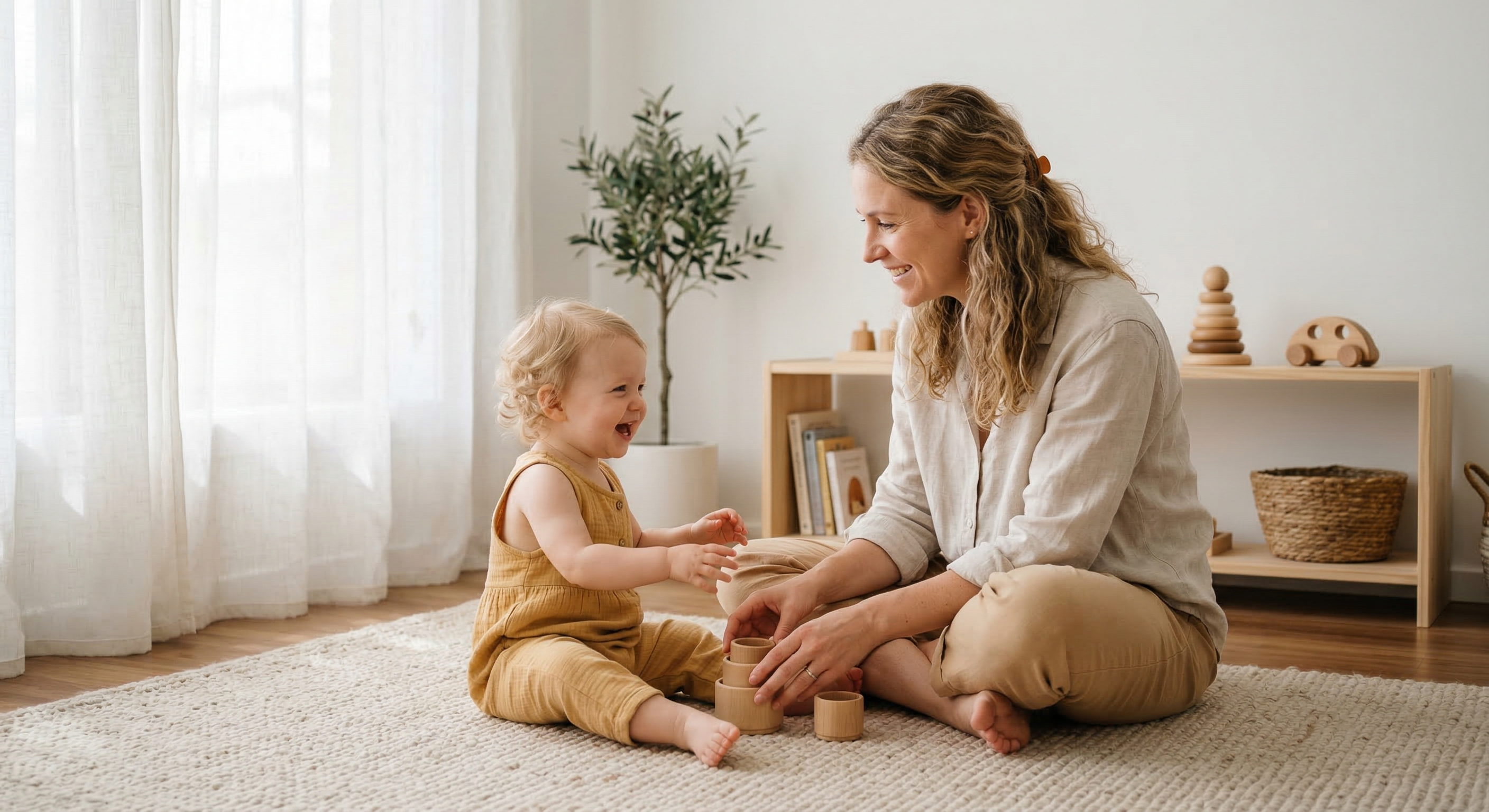 Calm Montessori home setup